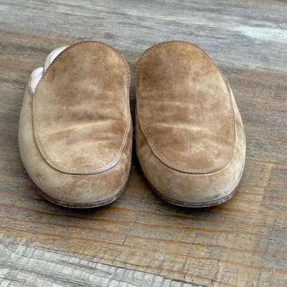 Gianvito Rossi Shoes - Gianvito Rossi Light Brown Suede Loafers size 37